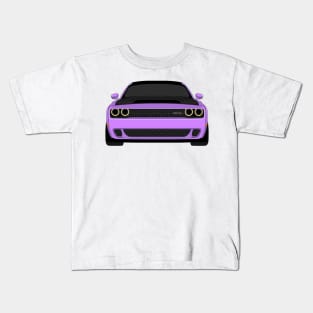 DODGE DEMON FRONT VIOLET Kids T-Shirt